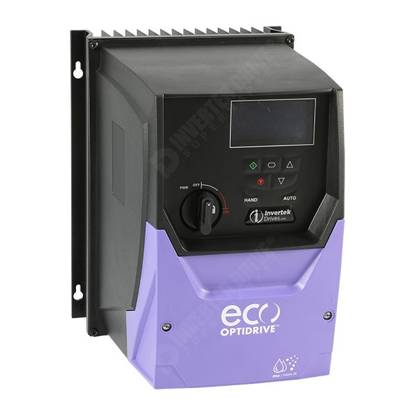 Photo of Invertek Optidrive Eco IP66 0.75kW 230V 1ph Fan/Pump AC Inverter Drive, SW, STO, C2 EMC