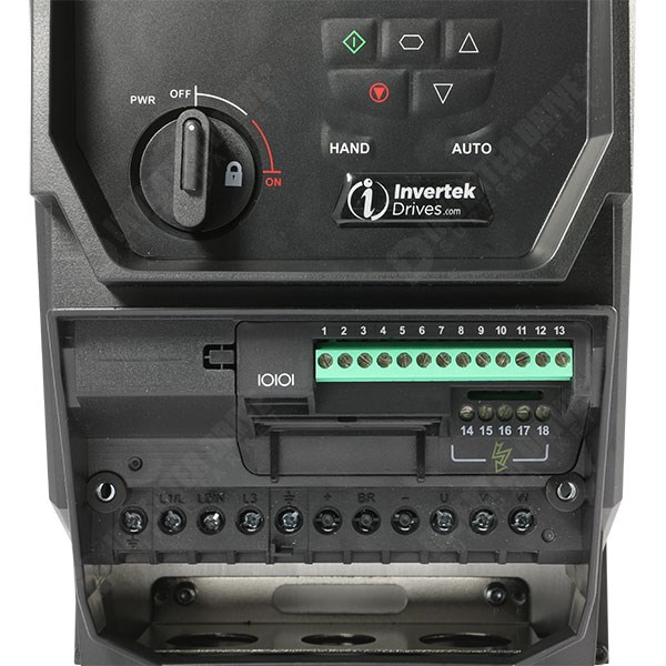 Photo of Invertek Optidrive Eco IP66 0.75kW 230V 1ph Fan/Pump AC Inverter Drive, SW, STO, C2 EMC