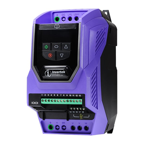 Photo of Invertek Optidrive Eco IP20 4kW 400V 3ph Fan/Pump AC Inverter Drive, STO, C2 EMC
