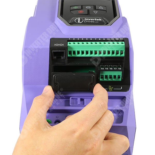 Photo of Invertek EtherNet IP Module for Optidrive P2 and Eco AC Inverters