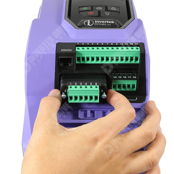 Photo of Invertek Extended I/O module for Optidrive P2 and HVAC Inverters - OPT-2-EXTIO-IN