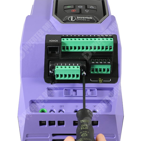 Photo of Invertek Extended I/O module for Optidrive P2 and HVAC Inverters - OPT-2-EXTIO-IN