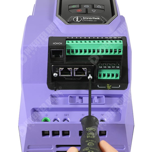 Photo of Invertek Modbus TCP Module for Optidrive P2 and Eco AC Inverters