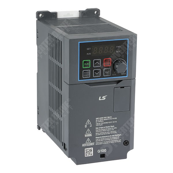 Photo of LS G100 IP20 0.4kW 230V 3ph to 3ph AC Inverter Drive, DBr