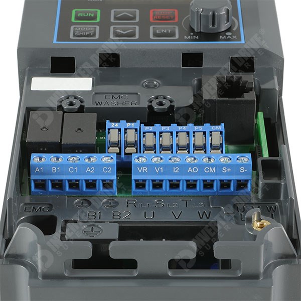 Photo of LS G100 IP20 0.4kW 230V 3ph to 3ph AC Inverter Drive, DBr