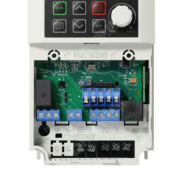 Photo of LS M100 0.1kW 230V 1ph to 3ph AC Inverter Drive, C2 EMC