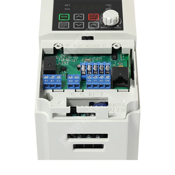 Photo of LS M100 0.75kW 230V 1ph to 3ph AC Inverter Drive, C2 EMC