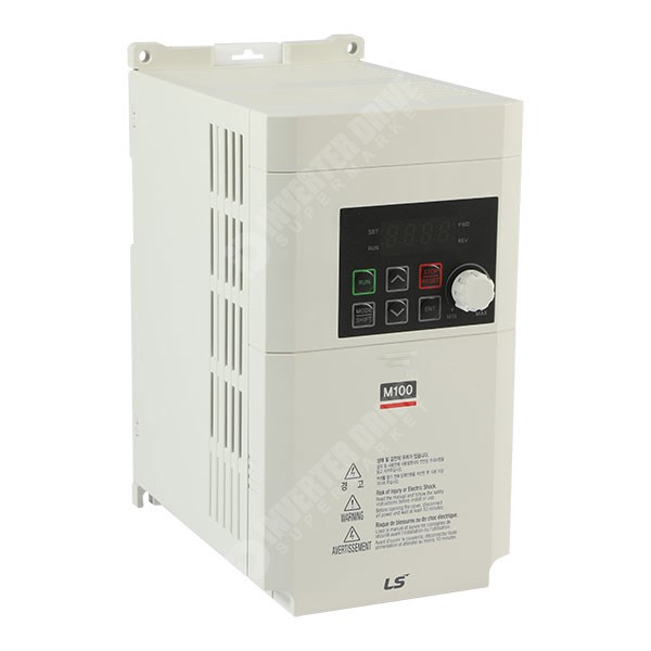 Photo of LS M100 1.5kW 230V 1ph to 3ph AC Inverter Drive, DBr, C2 EMC