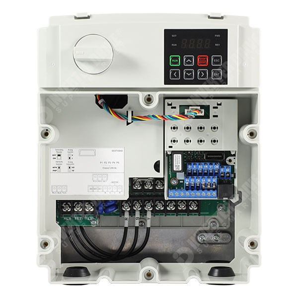 Photo of LS S100 IP66 1.5kW 400V 3ph AC Inverter Drive, SW, DBr, STO, C3 EMC