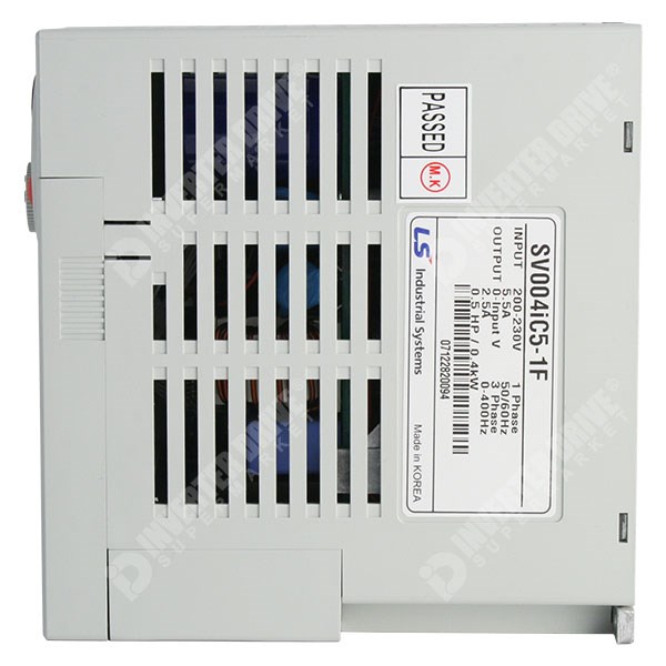 Photo of LS Starvert iC5 0.75kW 230V 1ph to 3ph AC Inverter Drive, C3 EMC