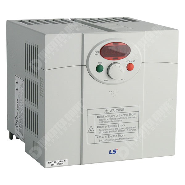 Photo of LS Starvert iC5 1.5kW 230V 1ph to 3ph AC Inverter Drive, C3 EMC