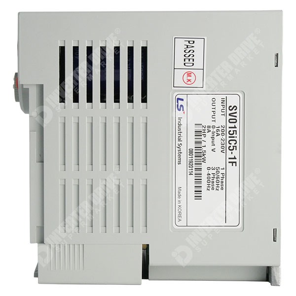 Photo of LS Starvert iC5 1.5kW 230V 1ph to 3ph AC Inverter Drive, C3 EMC