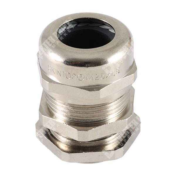 Photo of M25 EMC Cable Gland, Screen Contacts &amp; Locknut for 9mm to 17mm Diameter Cables