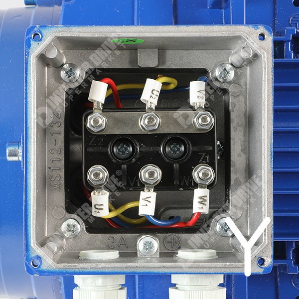Photo of Marelli - IE3 3kW (4HP) 2 Pole 230V/400V 3ph B35 Foot &amp; Flange Mount AC Motor - M6Q100LA2
