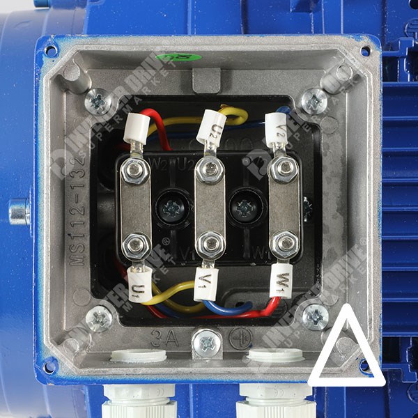 Photo of Marelli - IE3 3kW (4HP) 2 Pole 230V/400V 3ph B35 Foot &amp; Flange Mount AC Motor - M6Q100LA2