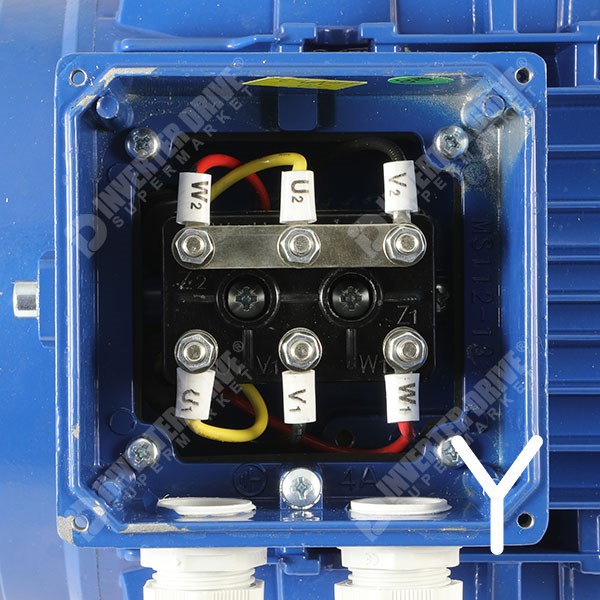 Photo of Marelli IE3 5.5kW (7.5HP) 2 Pole 400V 3ph B3 Foot Mount AC Motor, M6Q132SA2