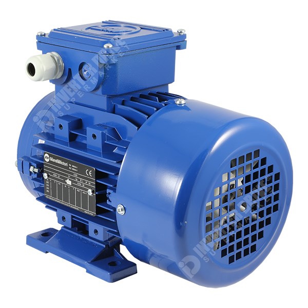 Photo of Marelli - 0.55kW (0.75HP) 6 Pole 230V/400V 3ph B3 Foot Mount AC Motor - MAA80MB6