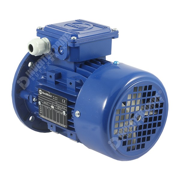 Photo of Marelli - 0.55kW (0.75HP) 2 Pole 230V/400V 3ph B5 Flange Mount AC Motor - MAA71MB2