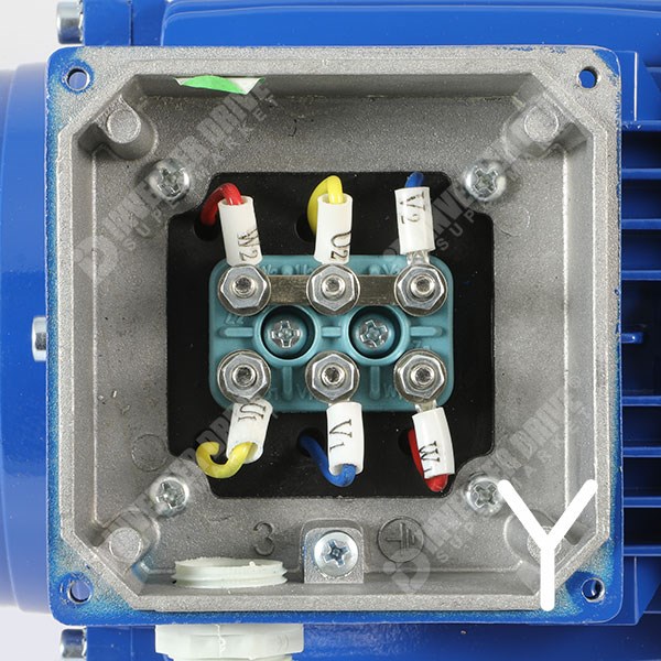 Photo of Marelli - 0.55kW (0.75HP) 2 Pole 230V/400V 3ph B5 Flange Mount AC Motor - MAA71MB2