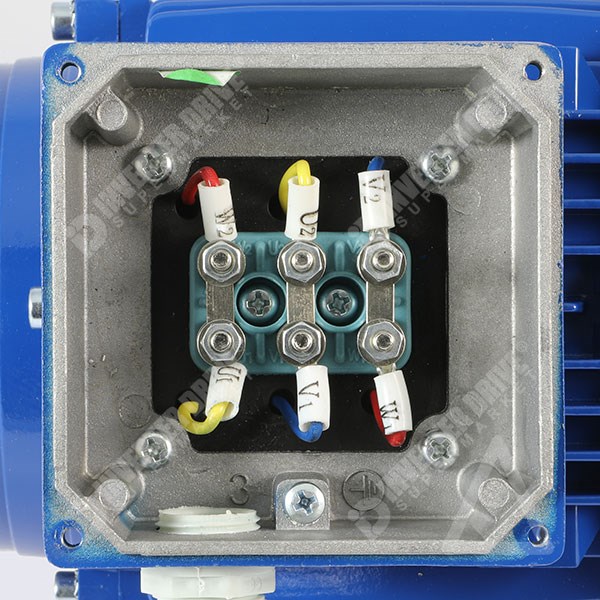 Photo of Marelli - 0.55kW (0.75HP) 2 Pole 230V/400V 3ph B5 Flange Mount AC Motor - MAA71MB2