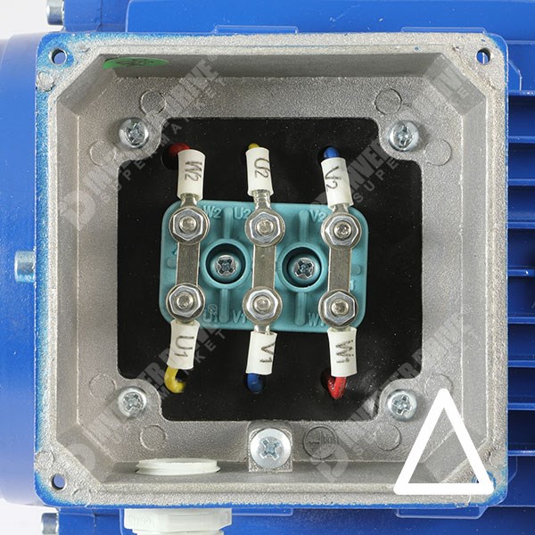 Photo of Marelli - 0.55kW (0.75HP) 4 Pole 230V/400V 3ph B5 Flange Mount AC Motor - MAA80MA4