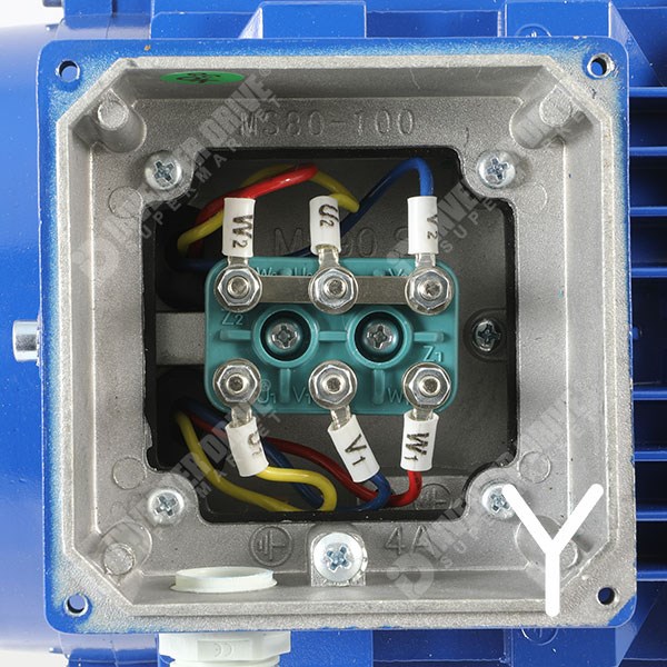 Photo of Marelli - 0.37kW (0.5HP) 8 Pole 230V/400V 3ph B3 Foot Mount AC Motor - MAA90S8