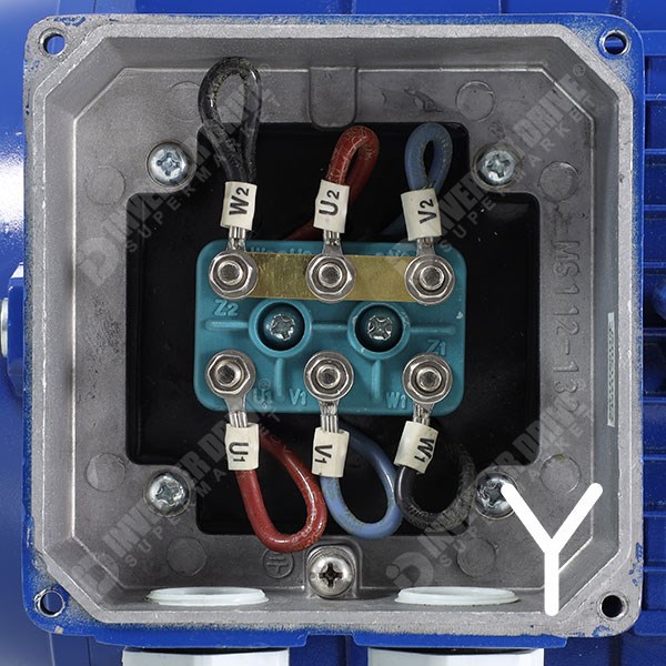 Photo of Marelli - IE2 7.5kW (10HP) 4 Pole 400V 3ph B14 Face Mounting AC Motor - MAQ132SB4