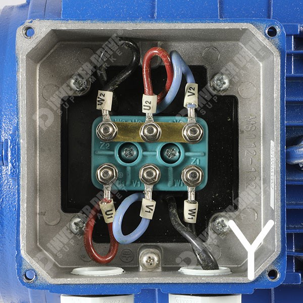 Photo of Marelli - IE2 4kW (5.5HP) 2 Pole 400V 3ph B5 Flange Mount AC Motor - MAQ112M2