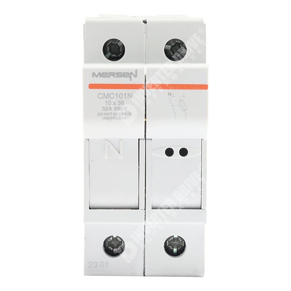 Photo of Mersen CMC 1 Pole Fuse Holder and Neutral Link for 10mm x 38mm Barrel Fuses to 32A 