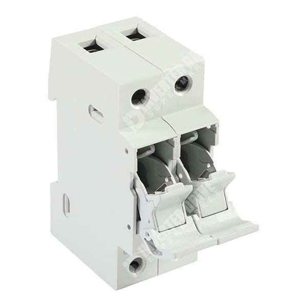 Photo of Mersen (Ferraz) - 2P 32A Fuse Holder (With Indicator) &amp; Power Circuit Off-Load Isolator for 10mm x 38mm Fuse - CMS102I