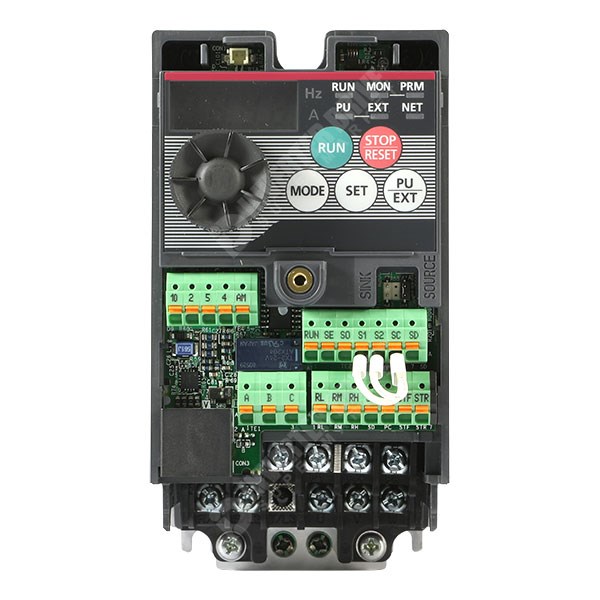 Photo of Mitsubishi D720S IP20 0.75kW 230V 1ph to 3ph AC Inverter Drive, E8 Version