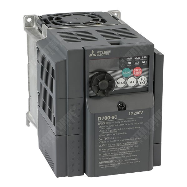 Photo of Mitsubishi D710W 0.75kW 115V 1ph to 115V 3ph AC Inverter Drive, Unfiltered