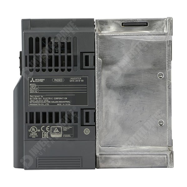Photo of Mitsubishi D740 IP20 1.5kW 400V 3ph AC Inverter Drive, Unfiltered, STO, E8 Version.