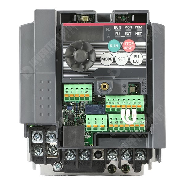 Photo of Mitsubishi D740 IP20 1.5kW 400V 3ph AC Inverter Drive, Unfiltered, STO, E8 Version.