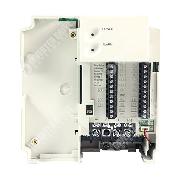 Photo of Mitsubishi E520S IP20 1.5kW 230V 1ph to 3ph AC Inverter Drive with E8 software Option