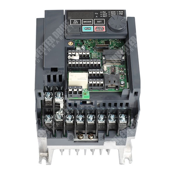Photo of Mitsubishi E840 IP20 0.37kW/0.75kW 400V 3ph AC Inverter, DBr, STO, Unfiltered