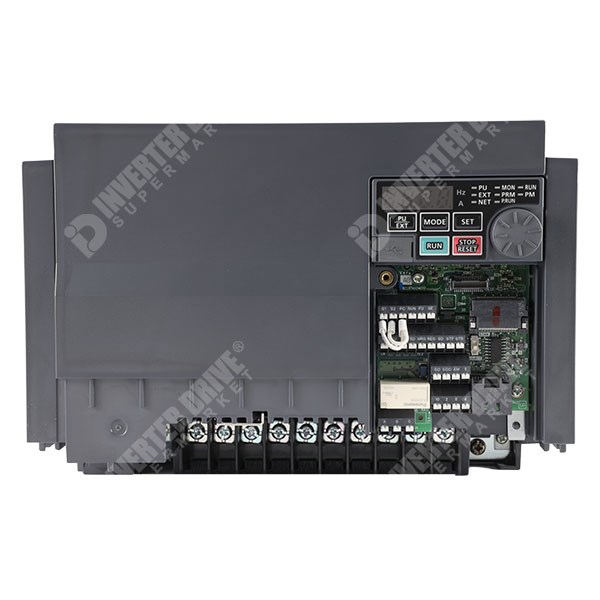 Photo of Mitsubishi E840 IP20 5.5kW/7.5kW 400V 3ph AC Inverter, DBr, STO, Unfiltered