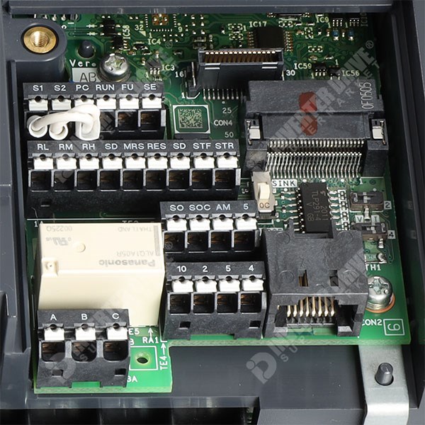 Photo of Mitsubishi E840 IP20 5.5kW/7.5kW 400V 3ph AC Inverter, DBr, STO, Unfiltered