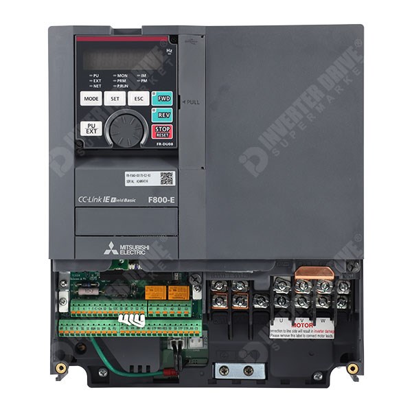 Photo of Mitsubishi F840 IP20 7.5kW 400V AC Inverter Drive, STO, C3 EMC with EtherNet
