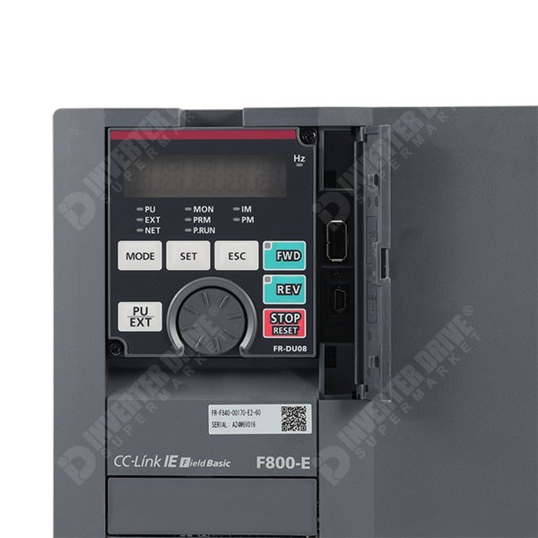 Photo of Mitsubishi F840 IP20 7.5kW 400V AC Inverter Drive, STO, C3 EMC with EtherNet