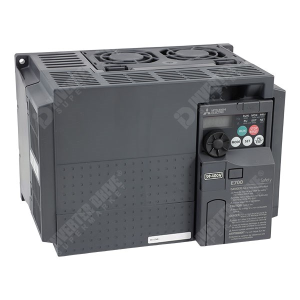 Photo of Mitsubishi E740 IP20 7.5kW 400V AC Inverter Drive, DBr, STO, Unfiltered