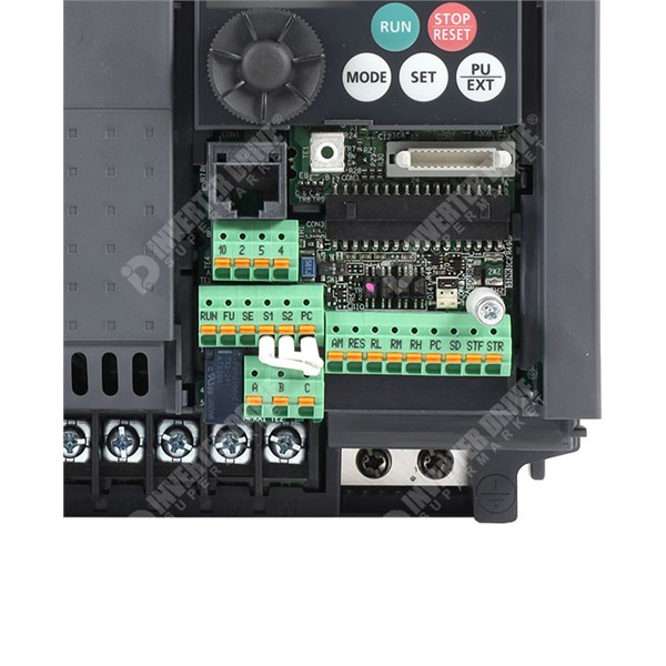 Photo of Mitsubishi E740 IP20 7.5kW 400V AC Inverter Drive, DBr, STO, Unfiltered