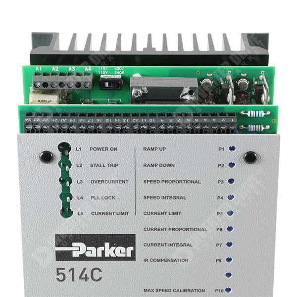Photo of Parker SSD 514C 16A 4Q 110V/230V/400V 1ph/2ph AC to DC Isolated Signal