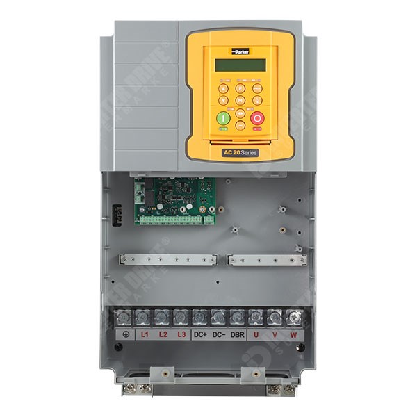 Photo of Parker AC20 IP20 37kW 400V 3ph AC Inverter Drive, DBr, STO, C3 EMC with Ethernet