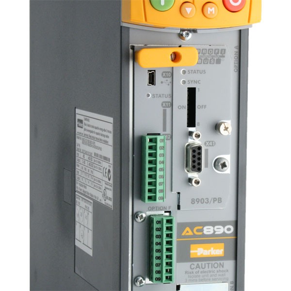 Photo of Parker SSD 890SD IP20 1.5kW 400V AC Inverter Drive, DBr, STO, C3 EMC