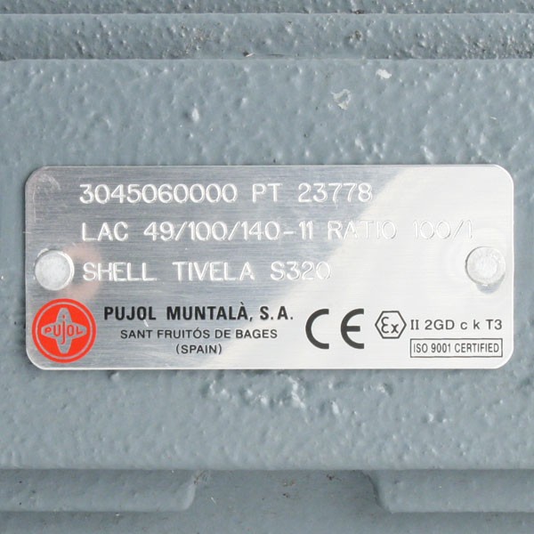 Photo of Pujol - 0.12kW (0.16HP) x 14RPM 100:1 - LPC Pujol Gear Unit for Speed Control