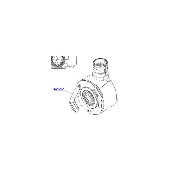 Photo of Radio Energie 1024ppr HTL Encoder Kit, 14mm Hollow Shaft, Large Restraint &amp; M23 Connector
