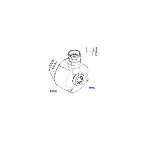 Photo of Radio Energie 1024ppr HTL Encoder Kit, 14mm Hollow Shaft, Large Restraint &amp; M23 Connector