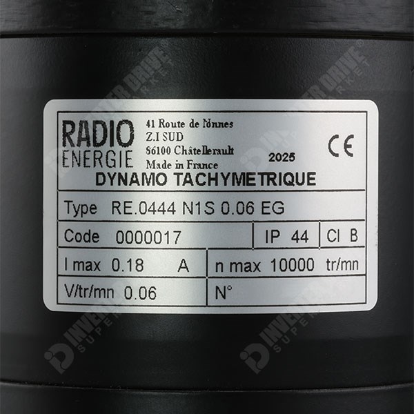 Photo of Radio-Energie RE.0444N Tacho IP44, Foot Mount, 60V, 11X30mm Shaft