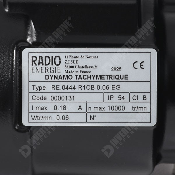 Photo of Radio-Energie RE.0444R Tacho Comp IP54 Flange, 60V 11mm Shaft EG